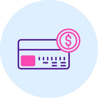 Dolar. Web simgesi basit illüstrasyon