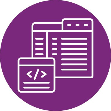 Tarayıcı. Web simgesi basit illüstrasyon