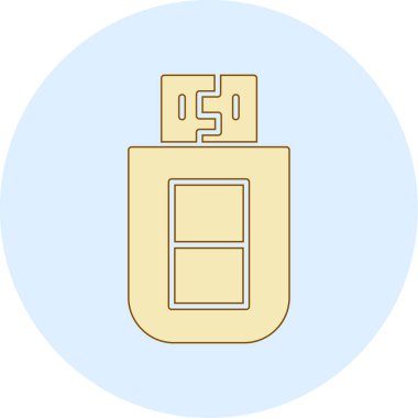 usb flash sürücü vektör çizim