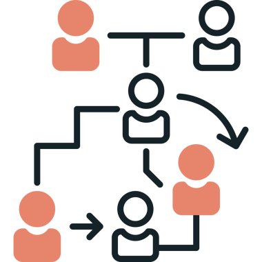 iş insanları simgesi vektör illüstrasyonu