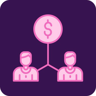 Dolar. Web simgesi basit illüstrasyon