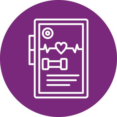 Kalp simgesi ve vektör illüstrasyonlu pano