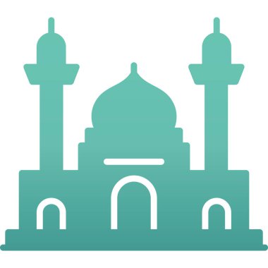 Cami vektör simgesi. Basit resimleme