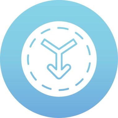 Pusula. Web simgesi basit illüstrasyon