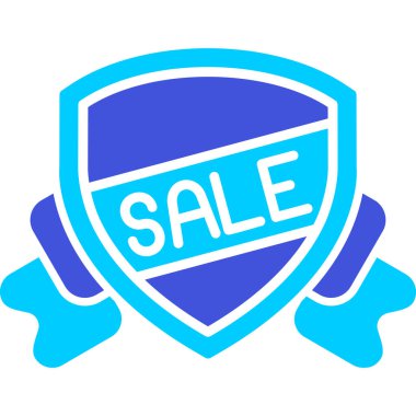 Düz stil indirimli etiket simgesi