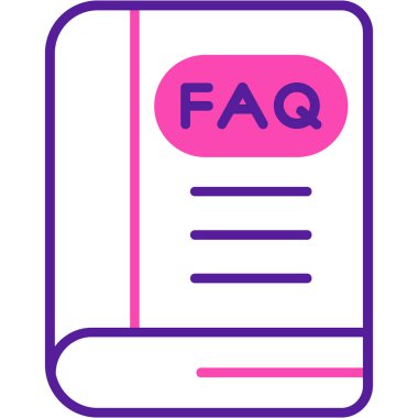 faq web simgesi vektör illüstrasyonu