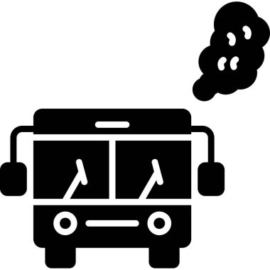 Otobüs. Web simgesi basit illüstrasyon