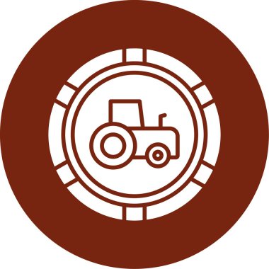 Bir kamyonun vektör simgesi, vektör illüstrasyonu