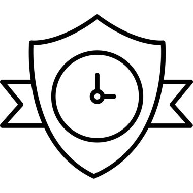 Saat. Web simgesi basit illüstrasyon