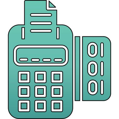 hesap makinesi simgesi vektör illüstrasyonu