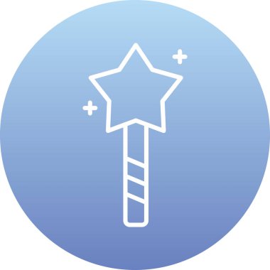 yıldız web simgesi, basit illüstrasyon, vektör