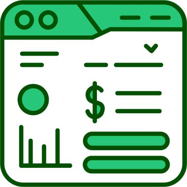 muhasebe bütçe simgesi - özet biçimi