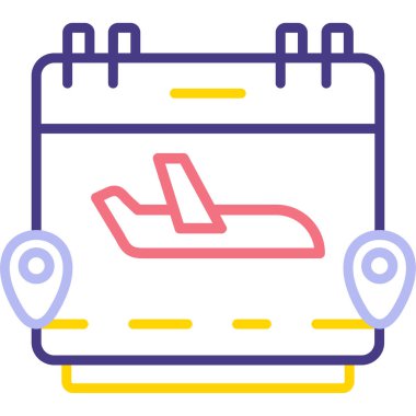 Havaalanı. Web simgesi basit illüstrasyon