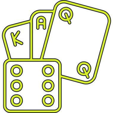 Poker çipleri simgesi, özet biçimi