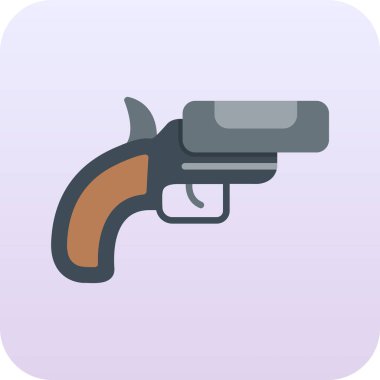 Silah. Web simgesi basit illüstrasyon