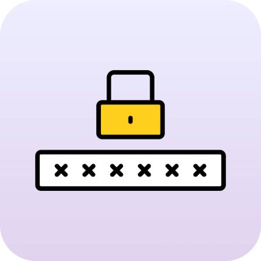 parola simgesi, vektör illüstrasyon tasarımı