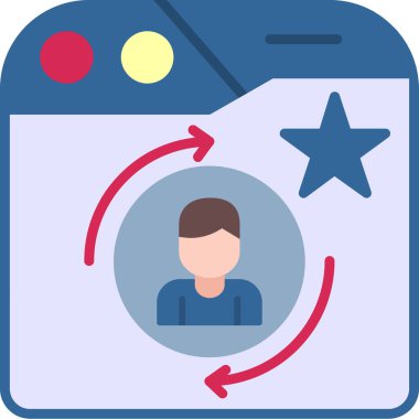 kullanıcı simgesi, vektör illüstrasyonu