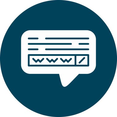 Konuş. Web simgesi basit illüstrasyon