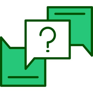 Soru işaretleri renk vektör illüstrasyonu