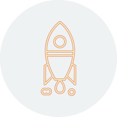 Roketin vektör çizimi