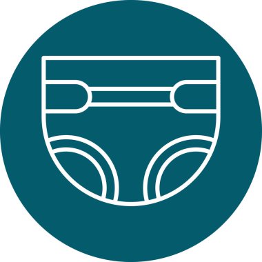 İç çamaşırı ikonu. Basit resimleme