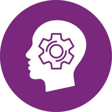 Dişli tekerlek simgesi olan beyin