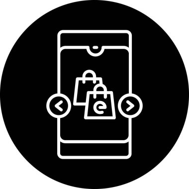 Vektör Mobil simge illüstrasyonu