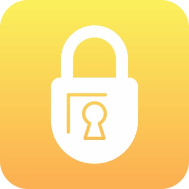 ikon vektör illüstrasyonunu kilitle