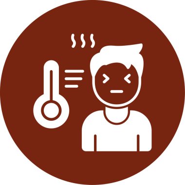 Ateşim var. Web simgesi basit illüstrasyon