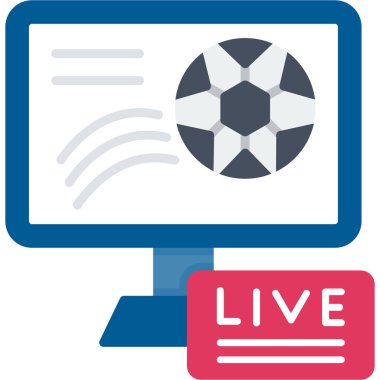 canlı yayın vektör illüstrasyonu