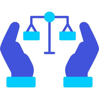 adalet simgesi vektör illüstrasyonu