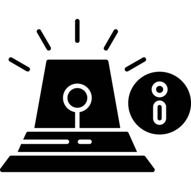 Ampul simgesi. Ampul vektör simgesi web için basit örnek