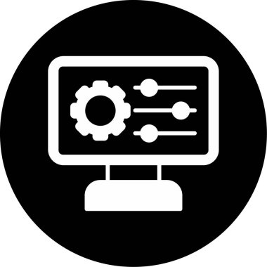 Web tasarım simgesi, seo 'nun vektör illüstrasyonu