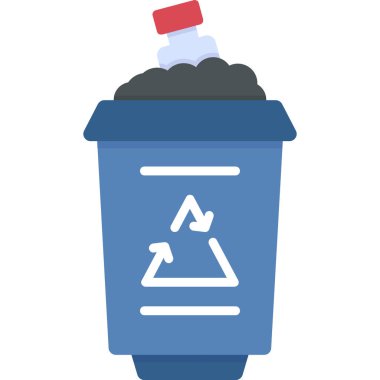 Çöp kutusu simgesi vektörü