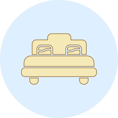 Kanepe. Web simgesi basit illüstrasyon