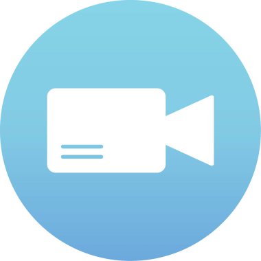 bir videonun vektör simgesi