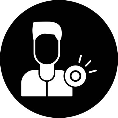 Bir kadın simgesinin vektör illüstrasyonu