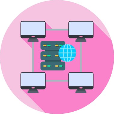 ağ bağlantısı vektör illüstrasyonu