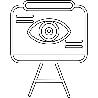 Kamera. Web simgesi basit illüstrasyon