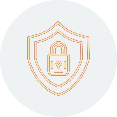 ikon vektör illüstrasyonunu kilitle