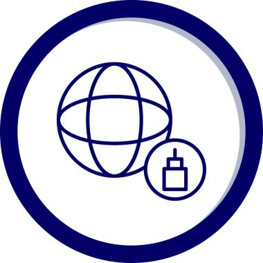 vektör Dünya simgesi illüstrasyonu