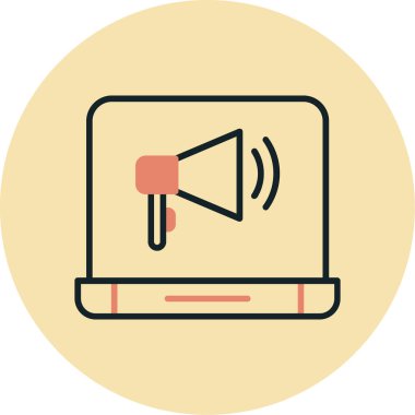 Bilgisayar. Web simgesi basit illüstrasyon