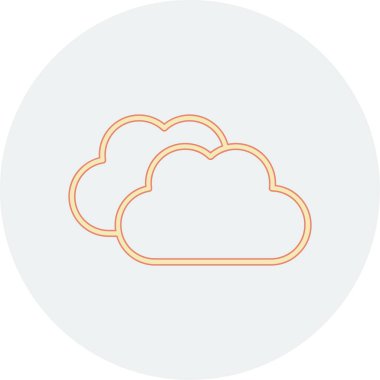 Bulut hesaplama simgesi. düz dizayn. vektör illüstrasyonu.