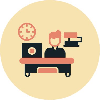 doktor simgesi, vektör illüstrasyonu