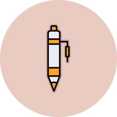 Kişisel ve ticari kullanım için kalem vektörü simgesi simgesi illüstrasyonu..