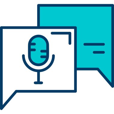 mikrofon simgesi vektör illüstrasyonu