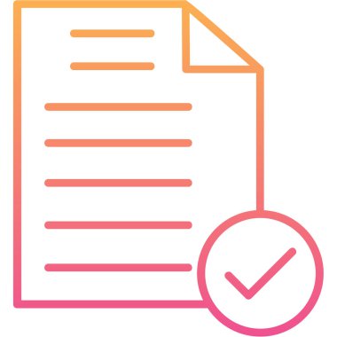 Belge. Web simgesi basit illüstrasyon