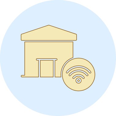 Wi-Fi simgesinin vektör illüstrasyonu