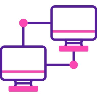 Ağ simgesinin vektör illüstrasyonu