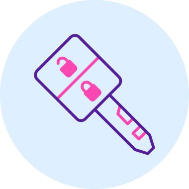 Anahtar. Web simgesi basit illüstrasyon